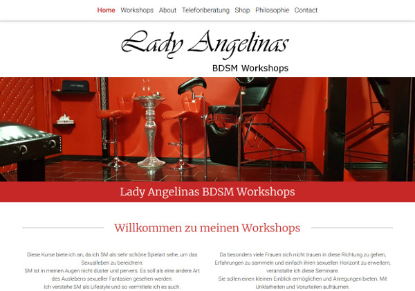 Lady Angelina BDSM Workshops