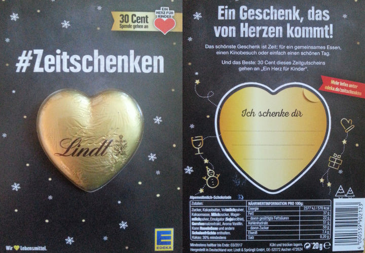 Zeitschenken mit Lindt